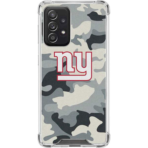 NFL New York Giants Camo Galaxy A52 5G Clear Case